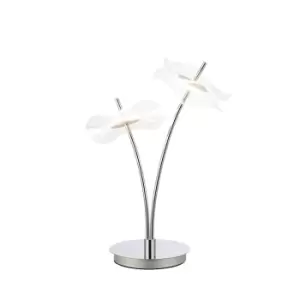 Image of Amsterdam Table Lamp, 2 Light 6W LED, 4000K, 920lm, Polished Chrome