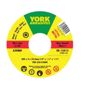 Image of 300X3X22.23 A30-R BF Type 41 Cutting Disc