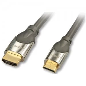 Image of Lindy 41437 HDMI cable 2m HDMI Type A (Standard) HDMI Type C (Mini) Black