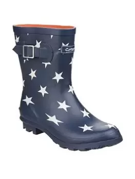 Image of Cotswold Badminton Wellington Boots, Navy, Size 7, Women