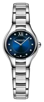 Image of Raymond Weil 5124-ST-50181 Noemia Blue 11 Diamond Stainless Watch