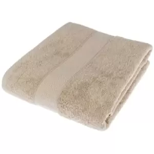 Image of HOMESCAPES Turkish Cotton Stone Jumbo Towel - Stone