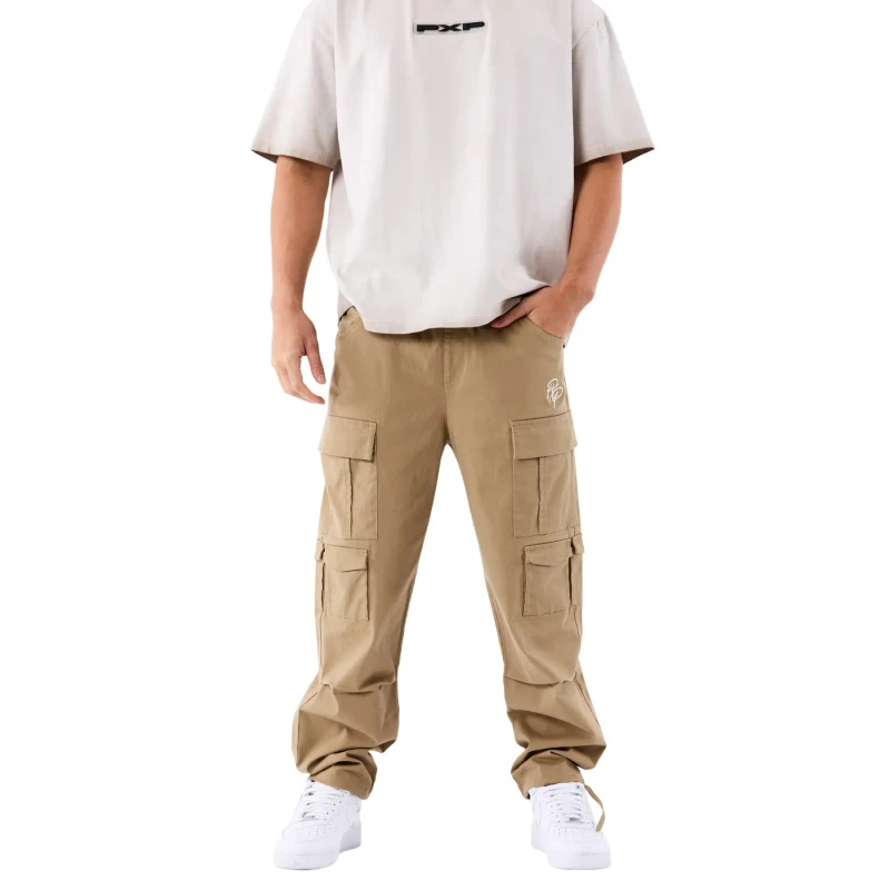 Image of Project X Paris Multi-pocket cargo trousers Project X Paris Beige Male S