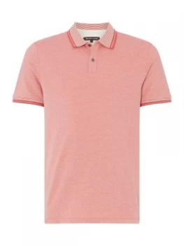 Image of Mens Michael Kors Polo Tipped Greenwich Stretch Red