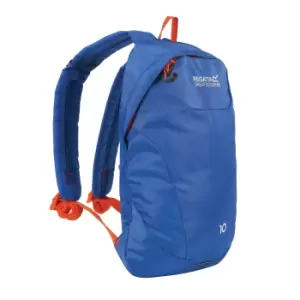 Image of Regatta Unisex Adults Marler 10 Litre Hardwearing Reflective Padded Backpack Bag (One Size) (Oxford Blue/Orange Blaze)