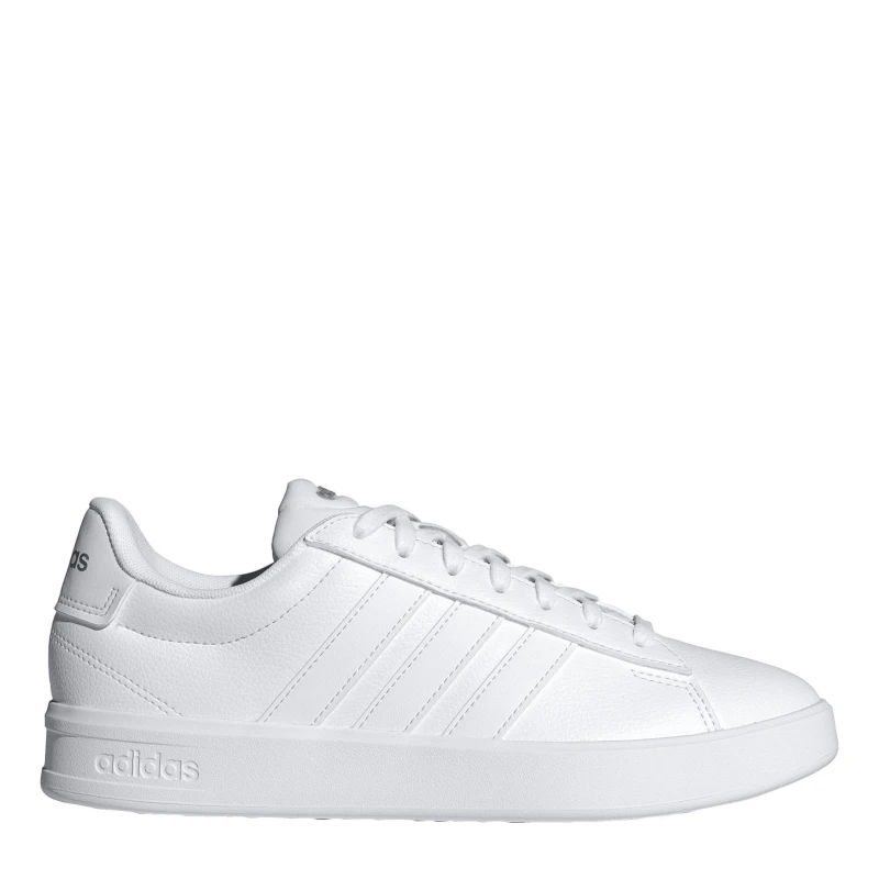 Image of adidas Womens Grand Court Sneakers Triple White female 8 (42)