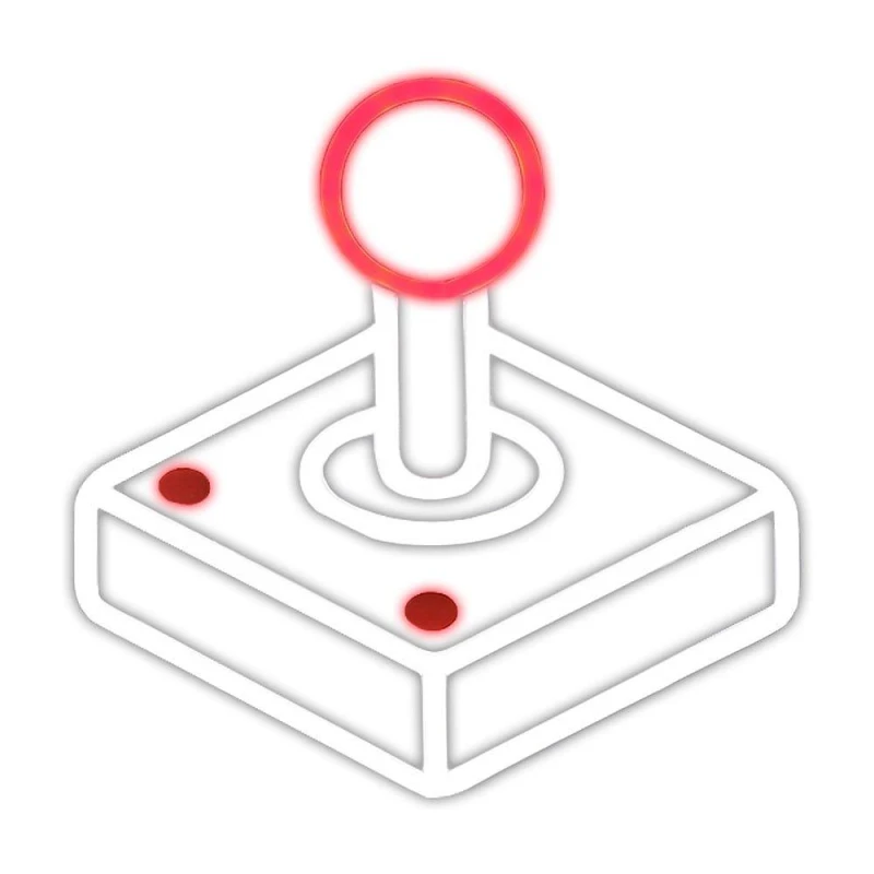 Image of Litely Litely Joystick Red & White LED Neon Light White One Size
