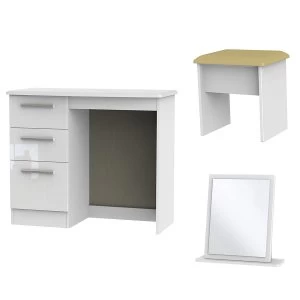 Image of Robert Dyas Fourisse Ready Assembled 3 Piece Dressing Table Set