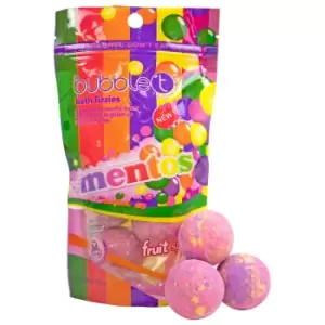 Image of Bubble T x Mentos Fruit Splash Tea Mini Bath Bomb Fizzers (6 x 20g)