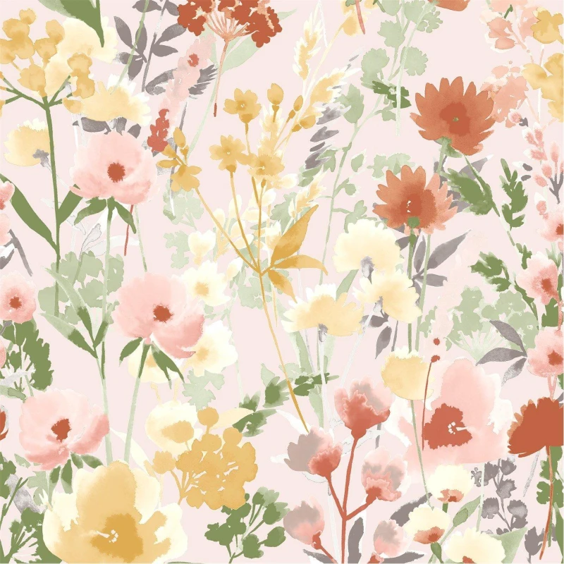 Image of Catherine Lansfield Countryside Floral Wallpaper Pink unisex One Size