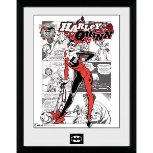 Image of Batman Comic Harley Quinn Comic Collector Print (30 x 40cm)