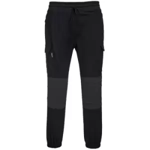 Image of Portwest - Adults Unisex KX3 Flexi Trousers (s) (Black) - Black