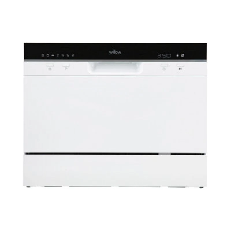 Image of Willow 55cm White Tabletop Dishwasher 6 Place Settings White Unisex