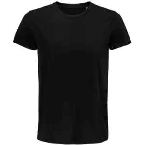 Image of SOLS Unisex Adult Pioneer Organic T-Shirt (S) (Deep Black)