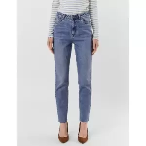 Image of Recycled Cotton Straight Jeans with High Waist