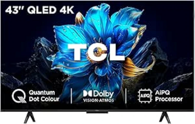 Image of TCL 43" 43P7K-UK Smart 4K Ultra HD QLED TV