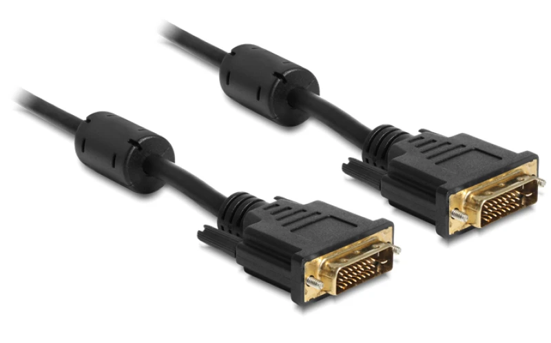 Image of DeLOCK 83189 DVI cable 1m DVI-D Black