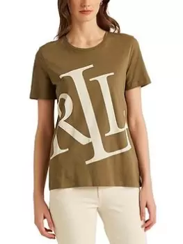Image of Lauren by Ralph Lauren Katlin Short Sleeve T-Shirt - Green Size XS Women