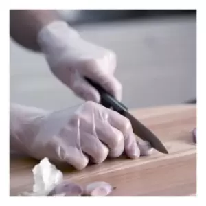 Image of Vinyl Gloves Disposable Powder Free Large Clear [50 Pairs]