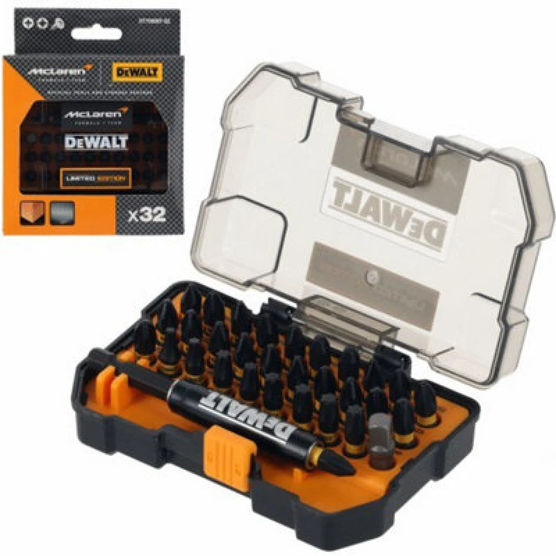 Image of DEWALT 32 Piece McLaren F1 FLEXTORQ Screwdriving Bit Set DT70901T-QZ