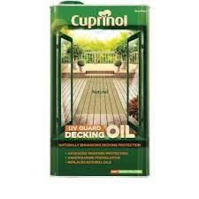 Image of Dulux Cuprinol UV Guard Decking Oil Natural Oak 5L