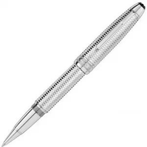 Image of Mont Blanc Meisterstuck Geometry Solitaire LeGrand Platinum Rollerball
