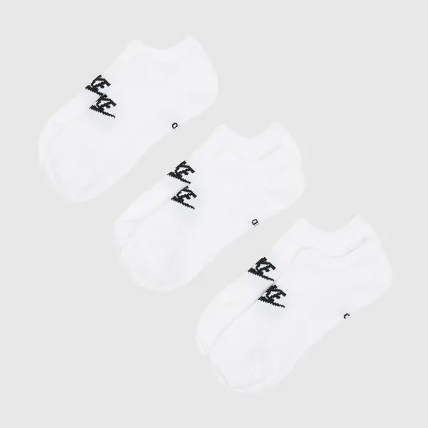 Image of Nike white & Black everyday essential sock 3 pack White and Black UK 5-8