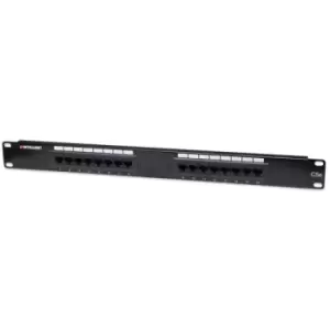 Image of Intellinet Patch Panel Cat5e UTP 16-Port 1U Black