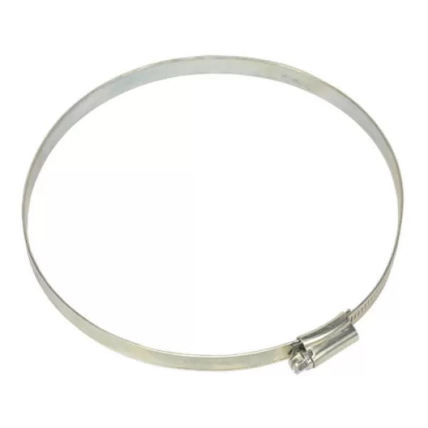 Image of Genuine SEALEY SHC7 Hose Clip Zinc Plated Ø140-160mm Pack of 10