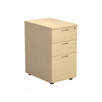 Image of Desk High 3 Drawer Pedestal - 600 Deep - Maple