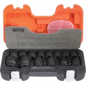 Image of Bahco 10 Piece 1/2" Drive Deep Impact Socket Set 1/2"