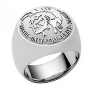Image of Mens Diesel Stainless Steel Size P Ring