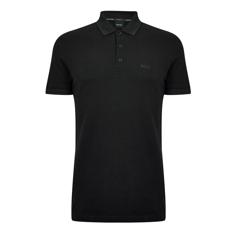 Image of Boss Paddy Polo Shirt - Black 2XL