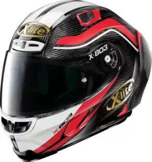 Image of X-Lite X-803 RS Ultra Carbon 50th Anniversary Helmet, black-white-red, Size S, black-white-red, Size S