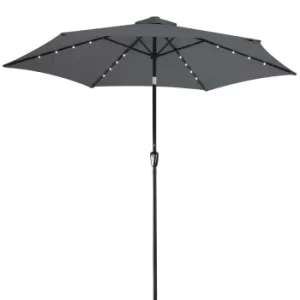 Image of LED Solar Parasol Florida Anthracite 300cm