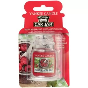 Image of Red Raspberry (Pack Of 10) Yankee Candle Car Jar Air Freshener