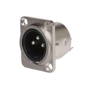 Image of PRO SIGNAL XLR Chassis Plug, 3 Pole, Nickel