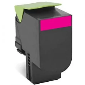 Image of Lexmark 80C2XME Magenta Laser Toner Ink Cartridge