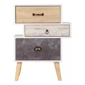 Image of Nordic Bedside Table White