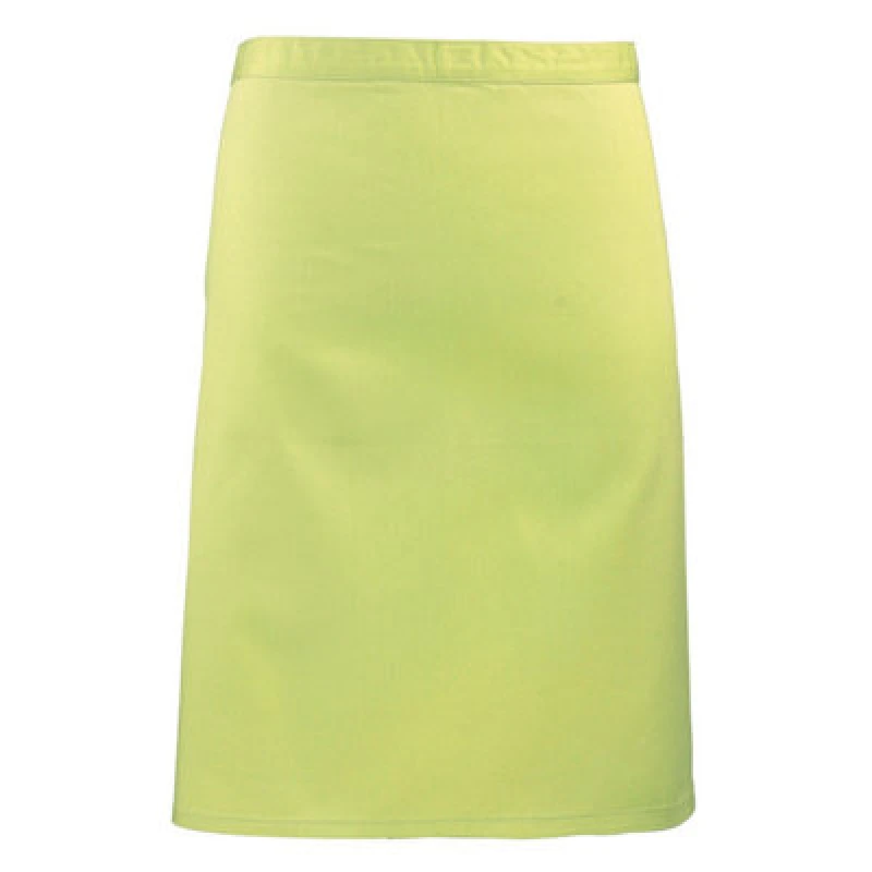 Image of Premier Premier Colours Mid Length Apron in Lime Lime One Size Unisex 5063470681501