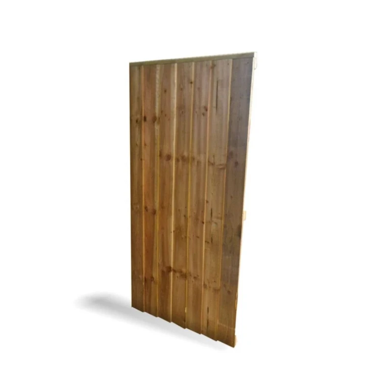 Image of Churnet Valley Garden Furniture Ltd Featheredge Garden Gate - Timber - Fully Assembled in Brown Brown Unisex