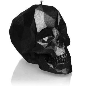Image of Black Metallic Large Low Poly Skull
