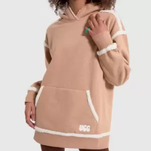 Image of UGG Joanne Bonded Fleece Hoodie In Beige