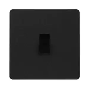 Image of BG Evolve Matt Black Single Light Switch 20A 16Ax 2 Way - PCDMB12B