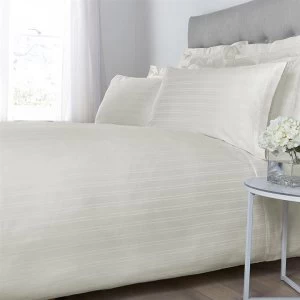 Image of Hotel Collection Woven Stripe Standard Pillowcase Pair - Cream