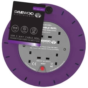Image of Daewoo 4 Gang 10m Cable Reel