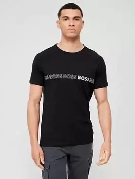 Image of BOSS Swim Slim Fit T-Shirt - Black, Size S, Men