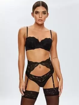 Image of Ann Summers Suspenders Sexy Lace Planet Suspender, Black, Size XS, Women