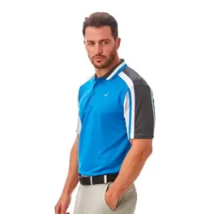 Image of Under Par Cut and Sew Golf Polo Mens - Blue