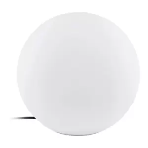 Image of IP65 Outdoor Garden Ball Light White Plastic 1 x 40W E27 Bulb 390mm Globe